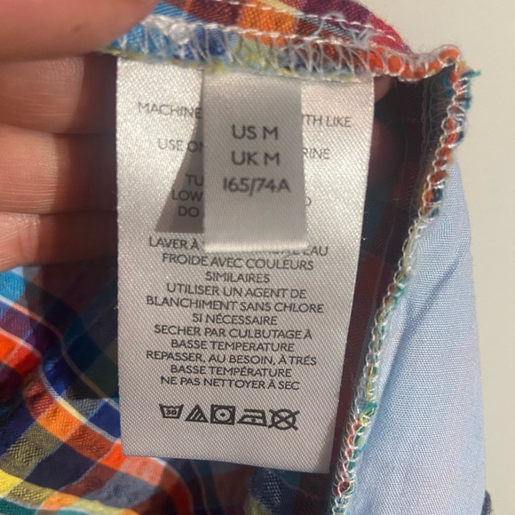 UO Zoey Check Short Sleeve Playsuit PTP 19” - Picture 5 of 7